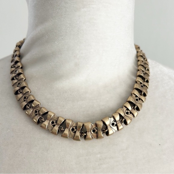J Crew Blue Faceted Rhinestone Collar Necklace - Picture 3 of 3